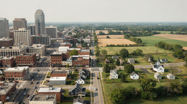 Типы муниципалитетов в США: city, town, township, village